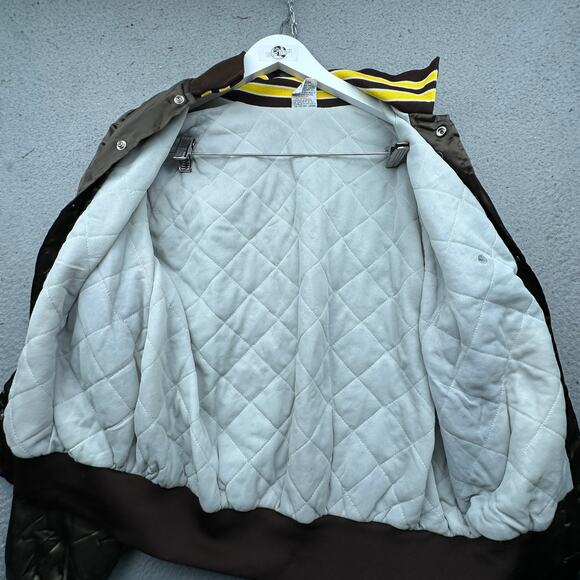 Vintage Aristo Jac Satin Jacket Mens Medium Package Liquor Cheyenne Wyoming Snap - Picture 10 of 14